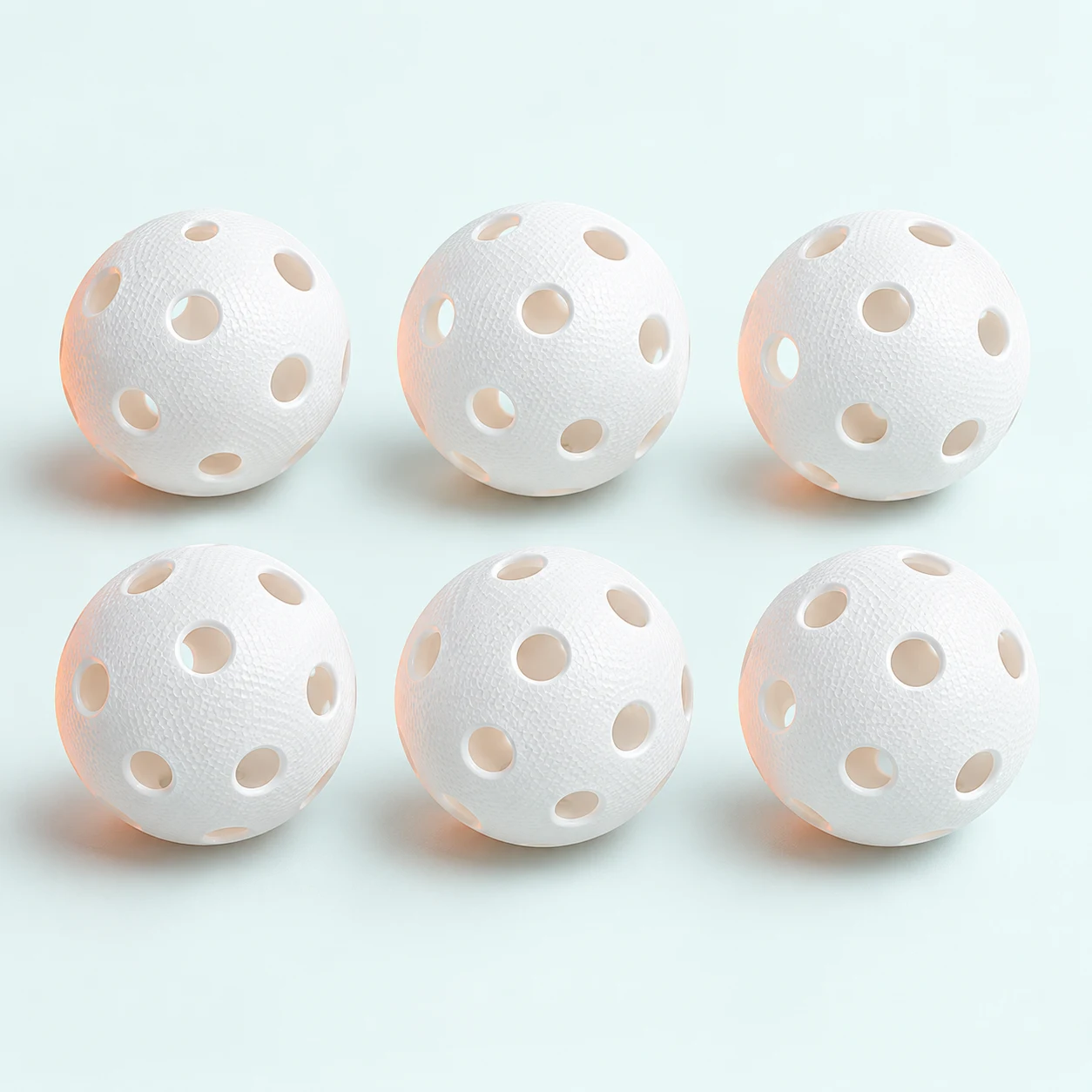 White floorball six-pack